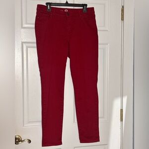 Women's Red N62 Classic Fit Skinny Jeans Size 10